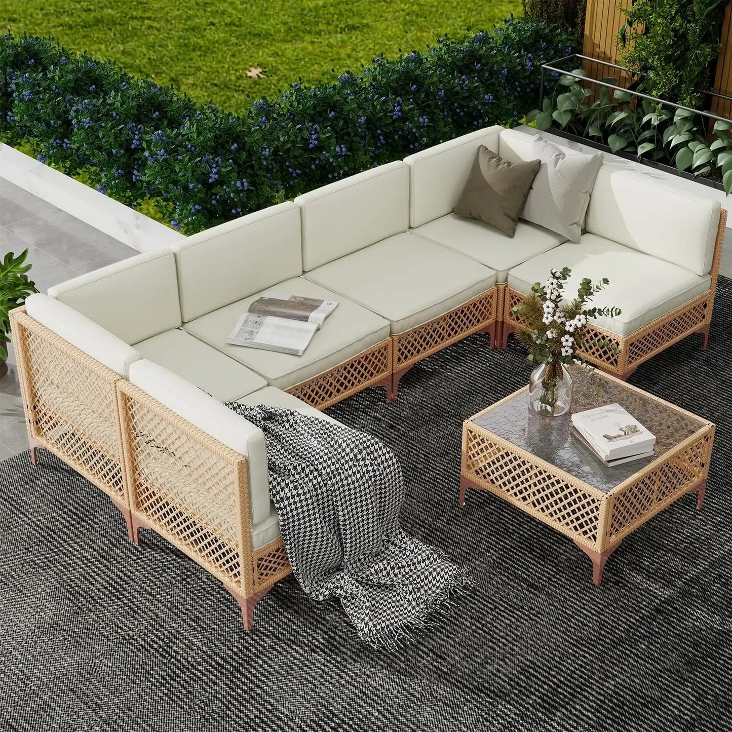 Outdoor Wicker Patio Furniture Set