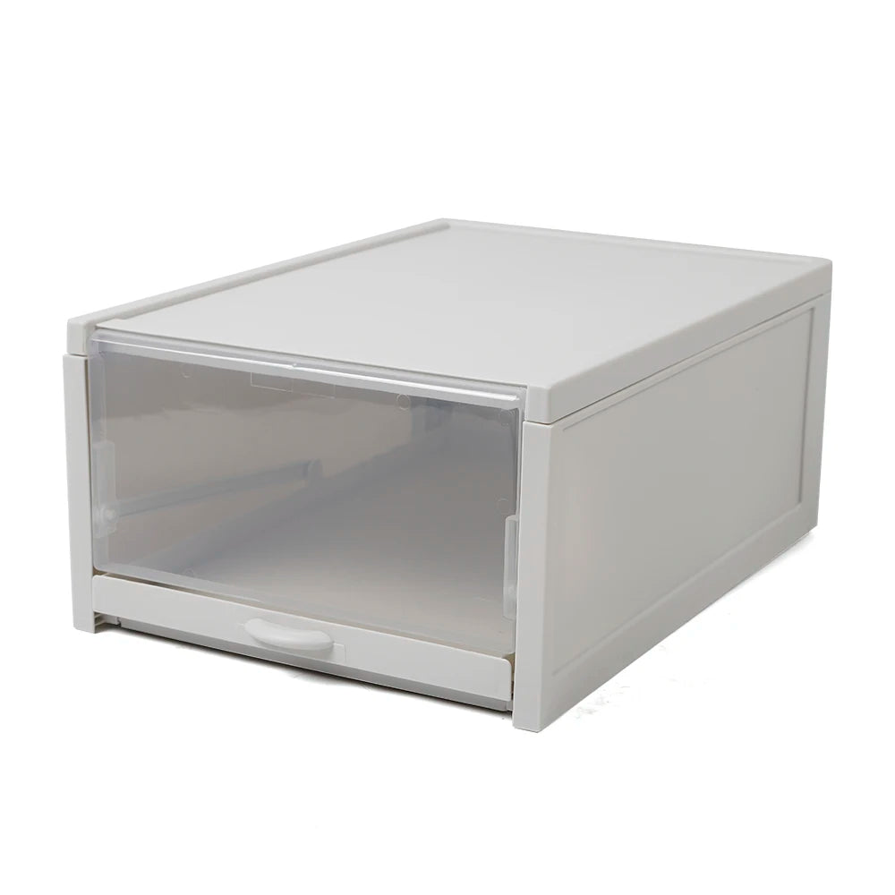 Stackable Shoe Organizer, Push Drawer Storage