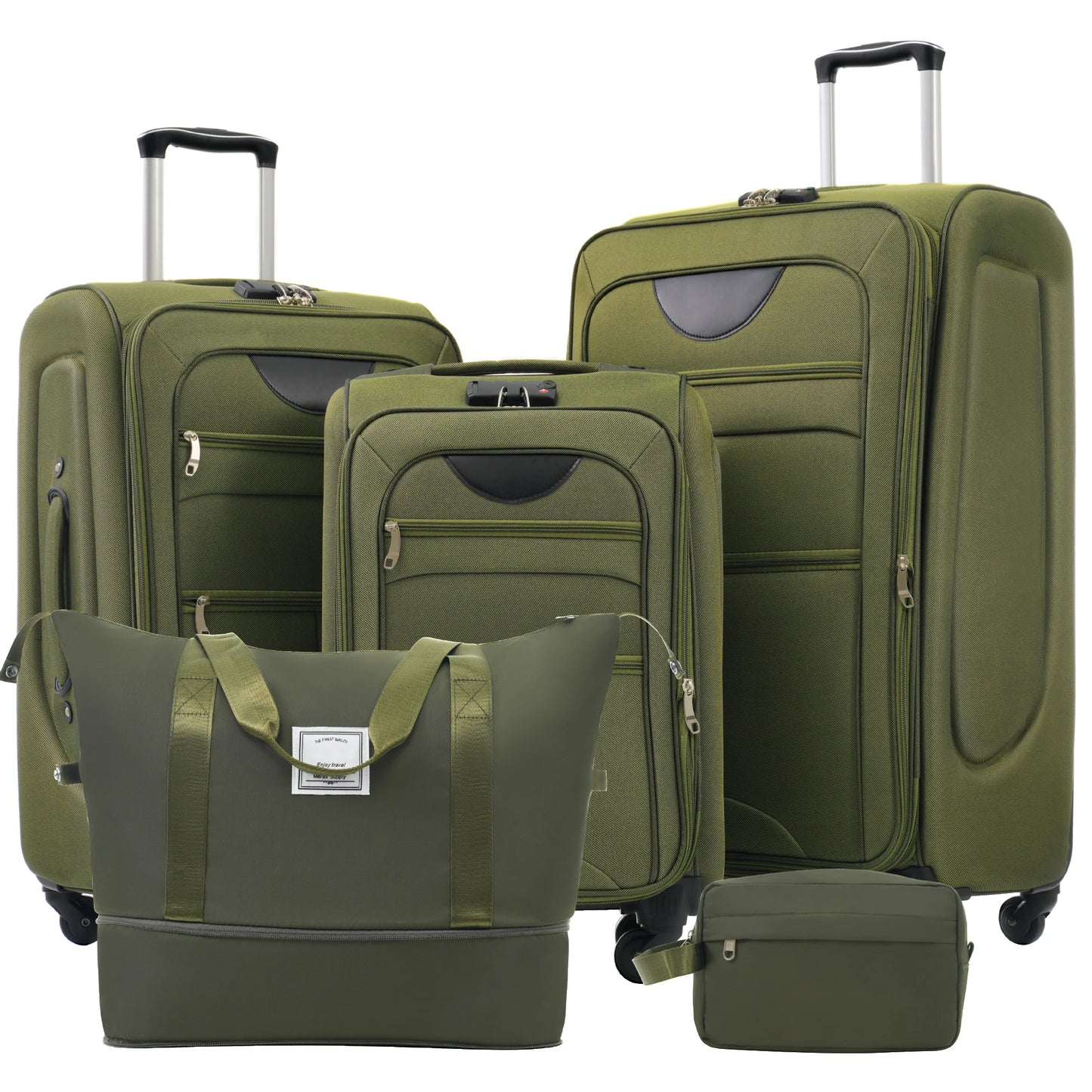Expandable Softside Luggage 5 Piece Set
