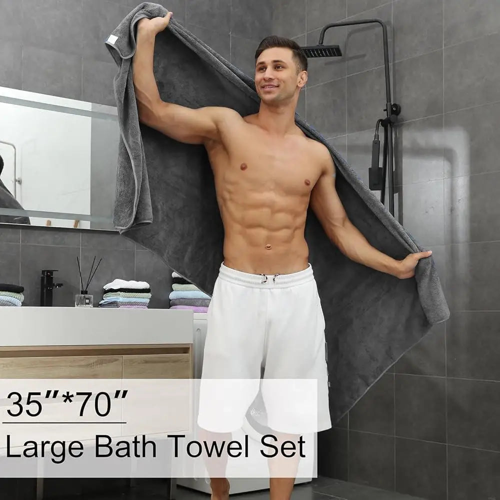 Oversized Luxury Microfiber Bath Towels