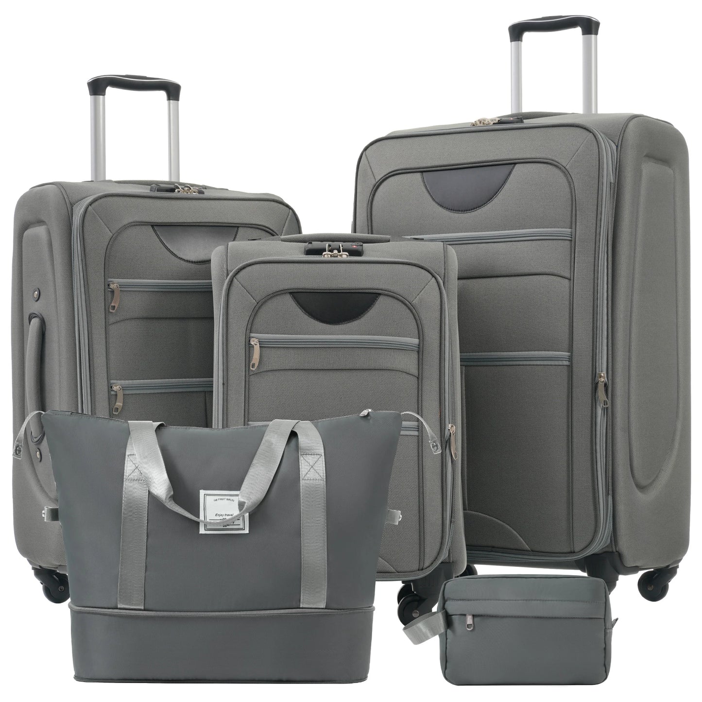 Expandable Softside Luggage 5 Piece Set