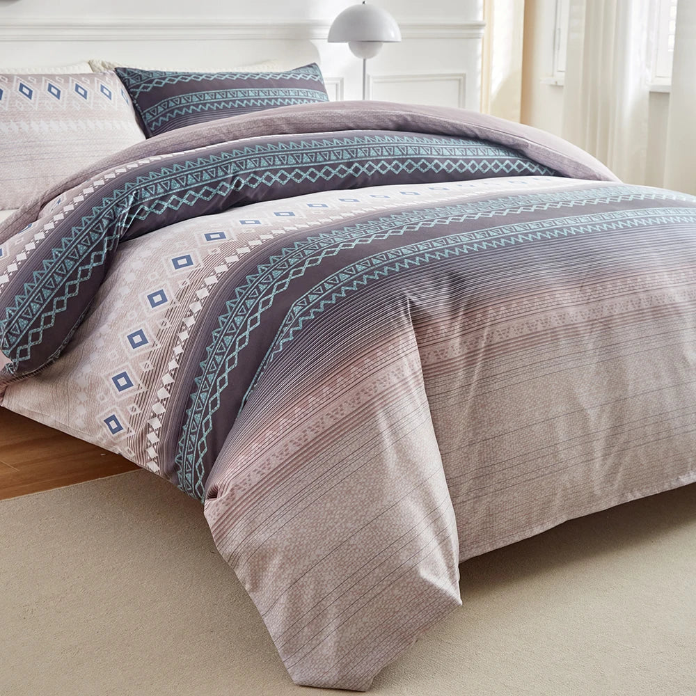 Bohemian Tribal Print Quilt Set