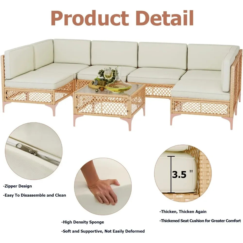 Outdoor Wicker Patio Furniture Set