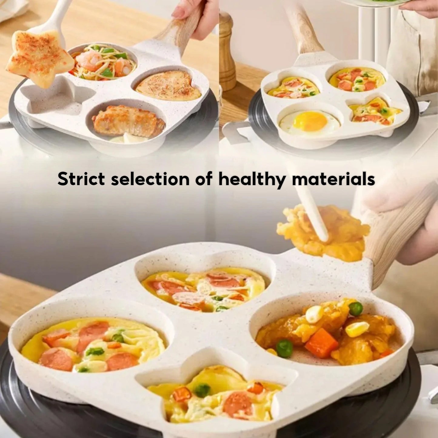 Breakfast Frying Pan, Three Shapes, Nonstick