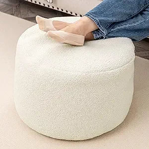 Round Boho Pouf Ottoman