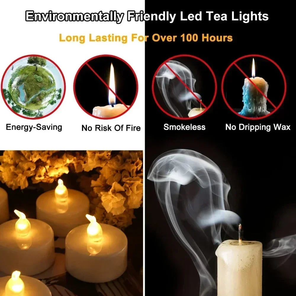 LED Battery Powered Tea Light Candles