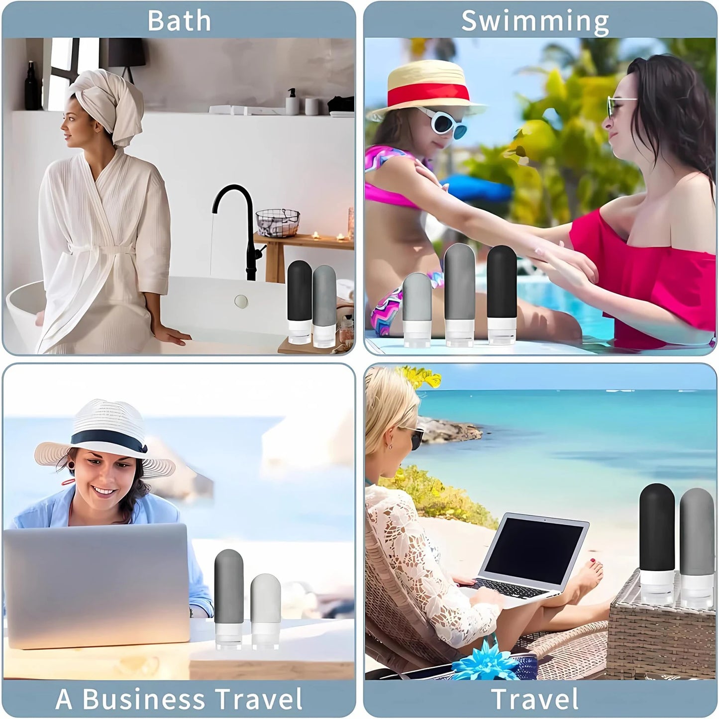 Refillable Travel Size Bottle Set