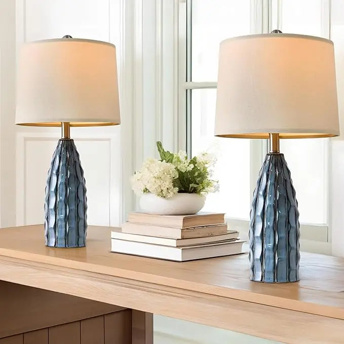 Fine Ceramic Table Lamps with Shades