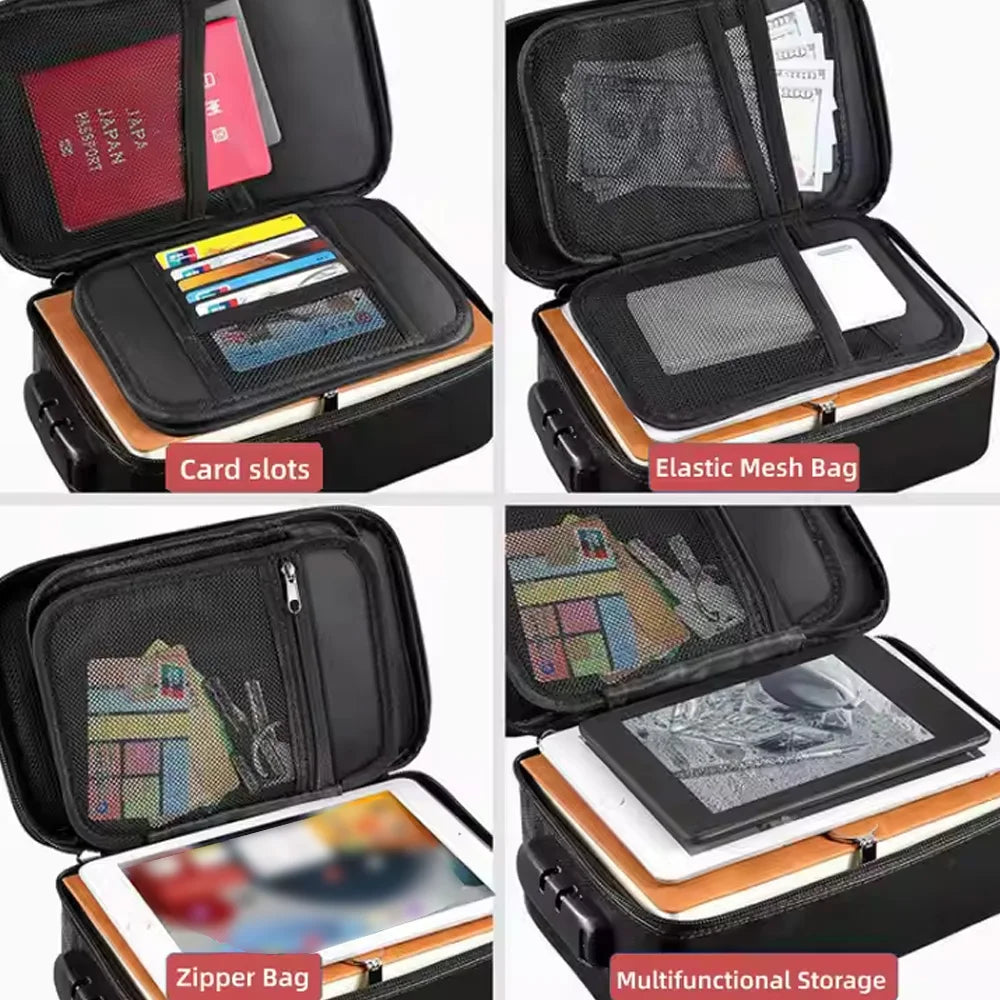 Portable Document Organizer Travel Bag