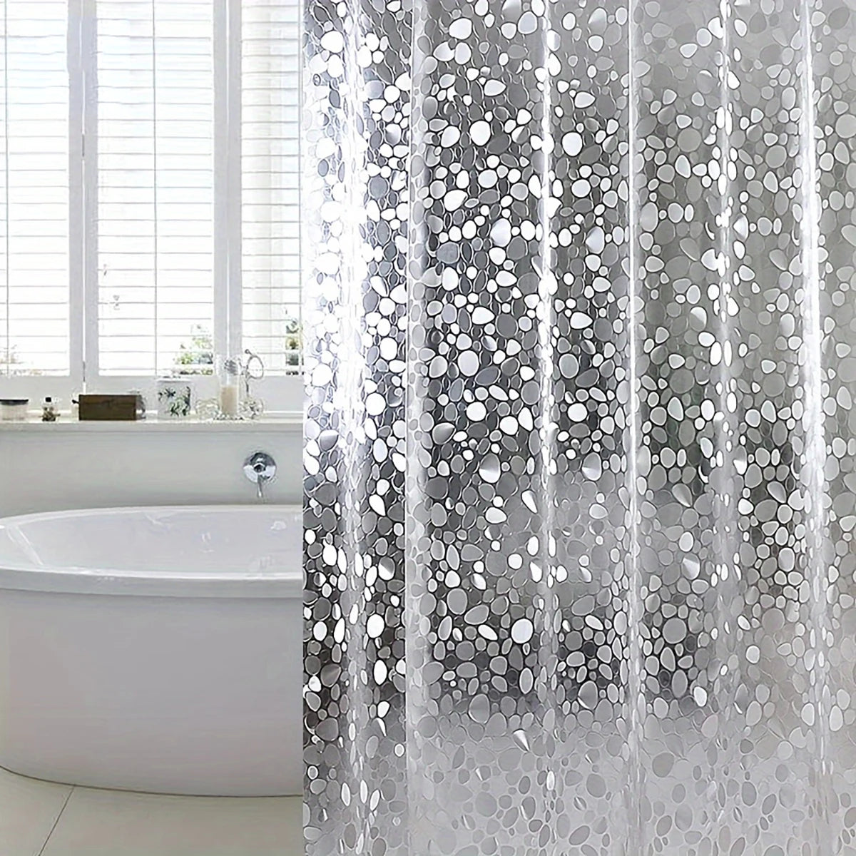 Pebble Pattern Shower Curtain Liner