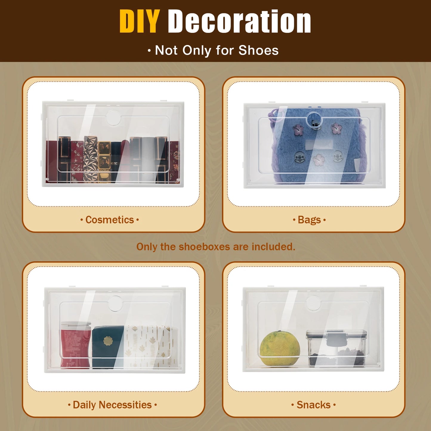 Transparent Shoe Organizer for Small Spaces
