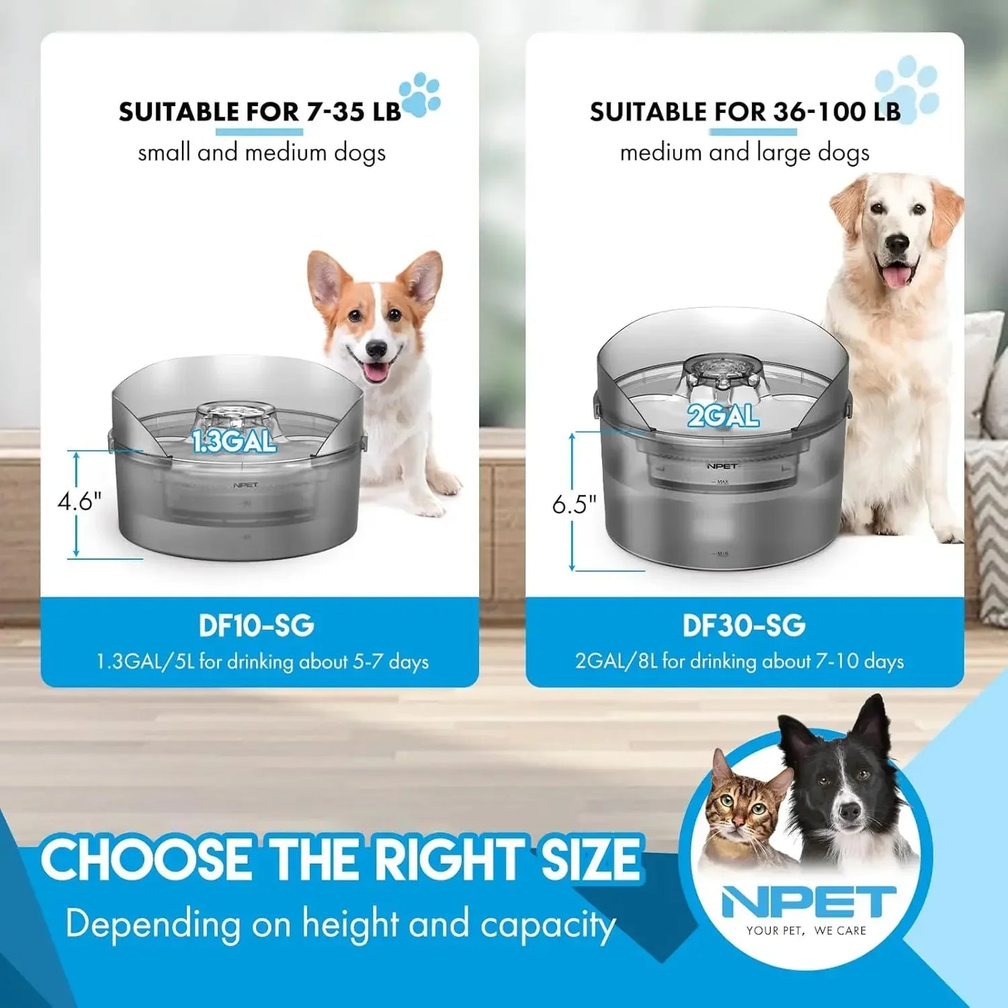 Large Automatic Dog Water Dispenser
