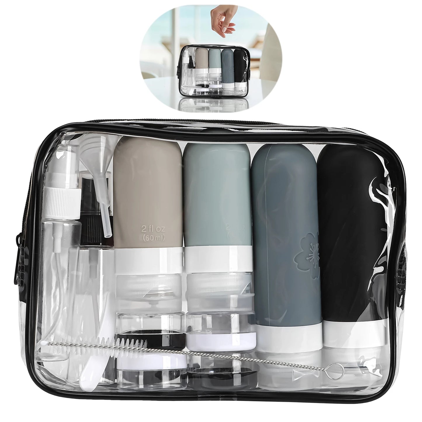 Refillable Travel Size Bottle Set