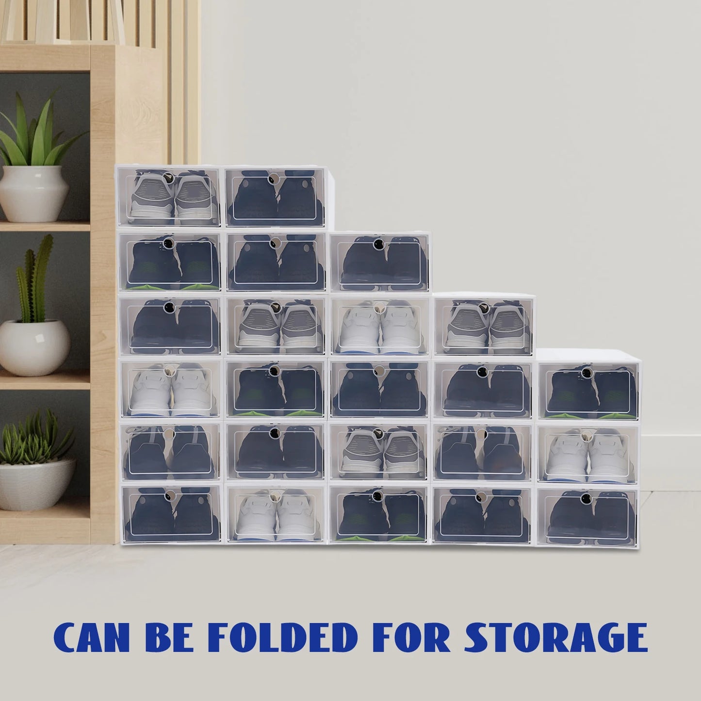 Transparent Shoe Organizer for Small Spaces