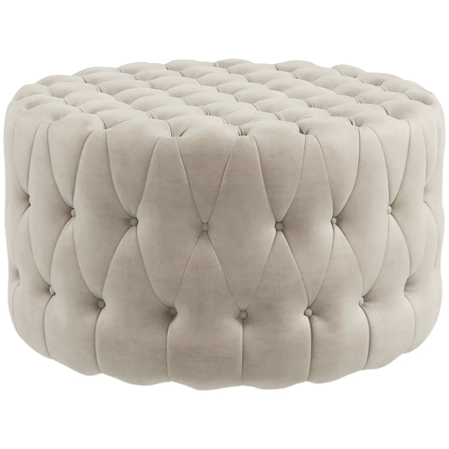 Button Tufted Ottoman