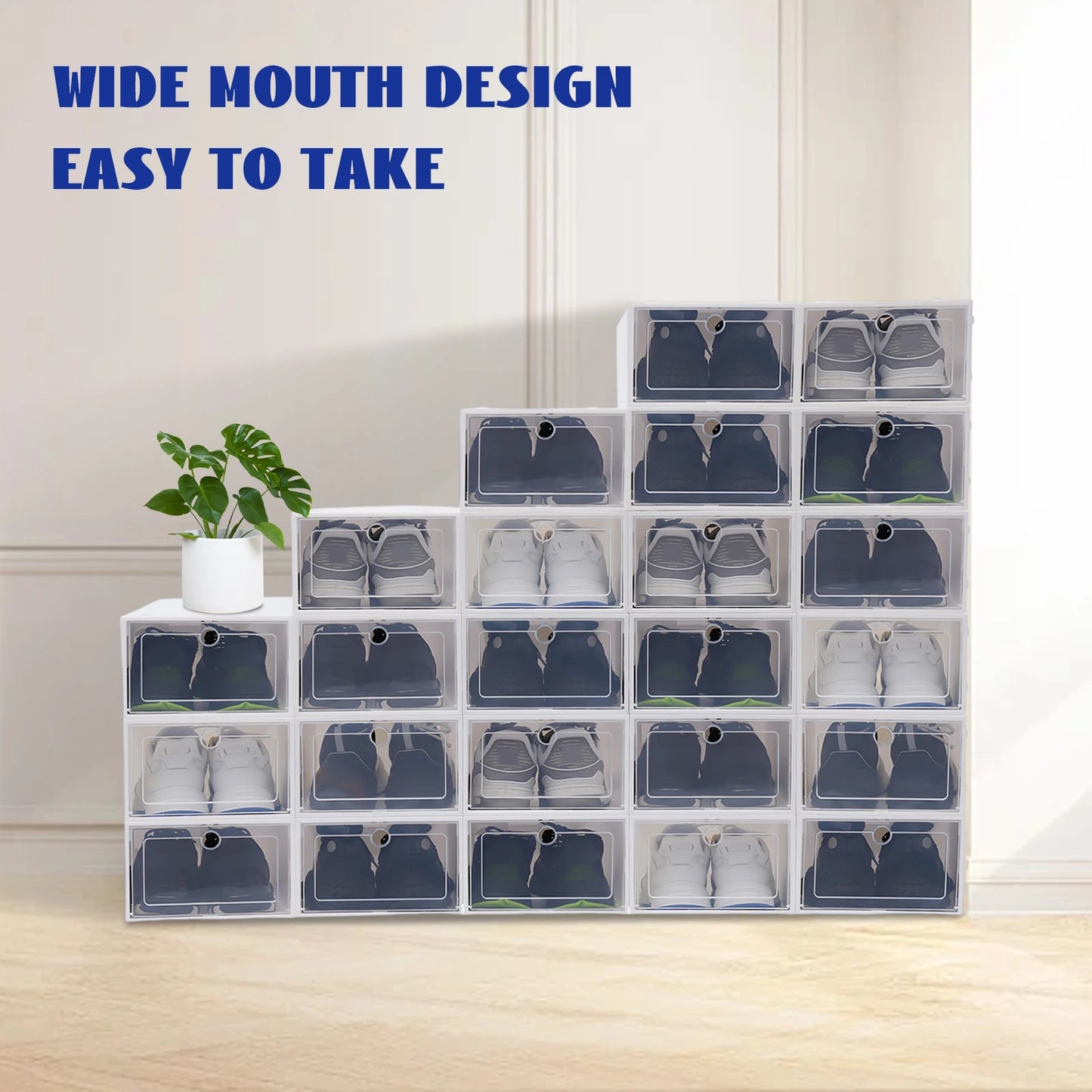 Transparent Shoe Organizer for Small Spaces