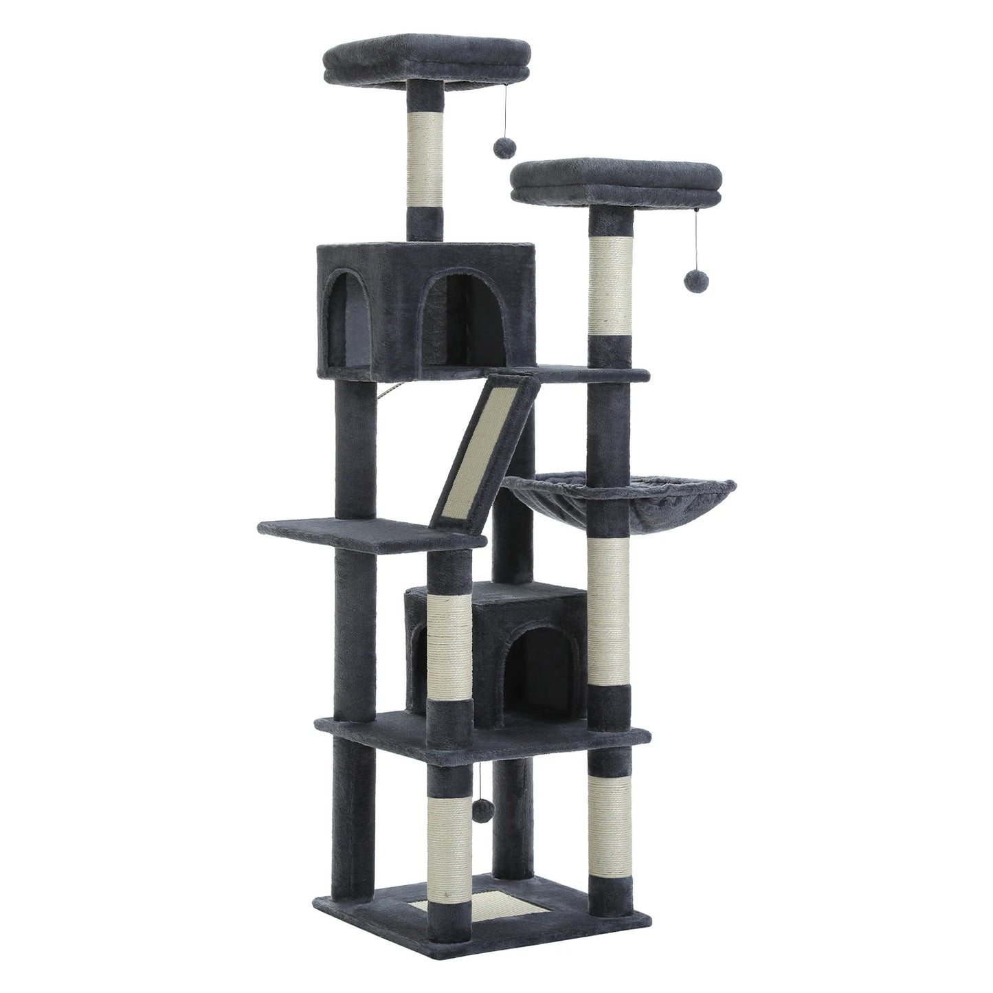 Multi-Level Cat Tree, Scratching Posts, Perches, Caves
