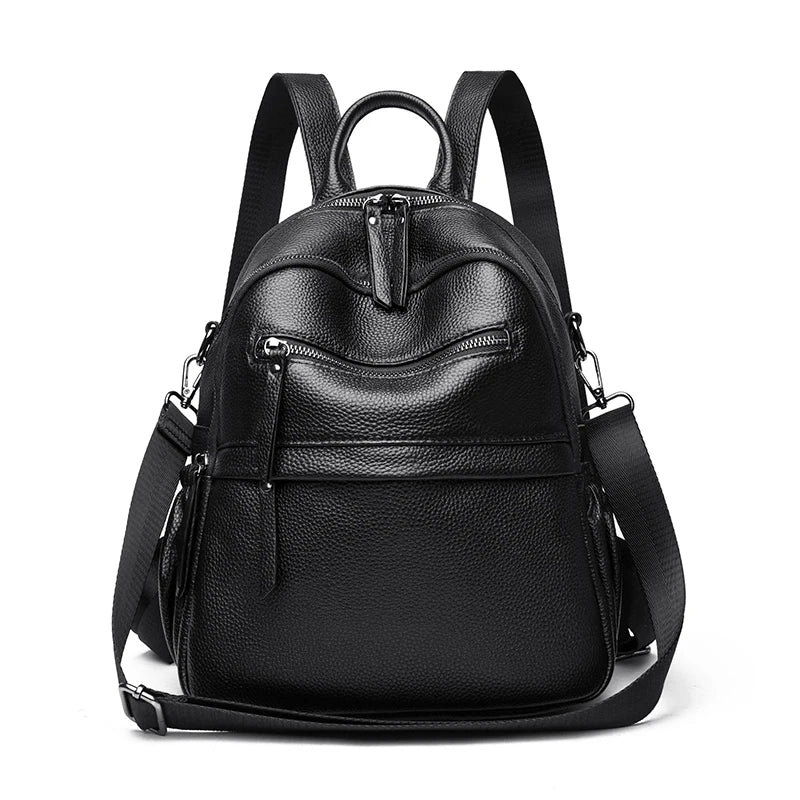 Real Cowhide Large Capacity Women's Backpack