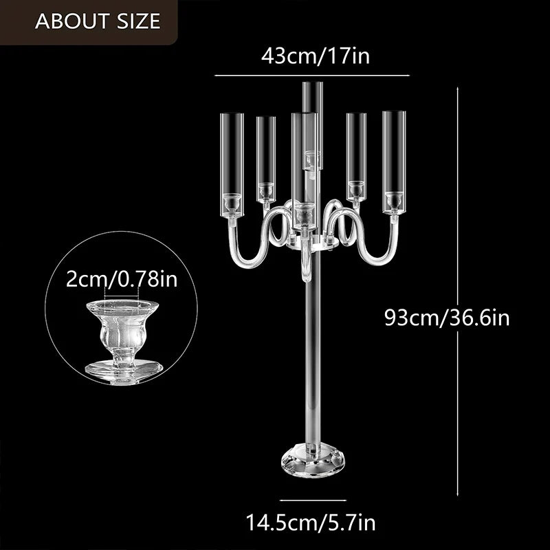 Acrylic LED Candle Holder Centerpiece
