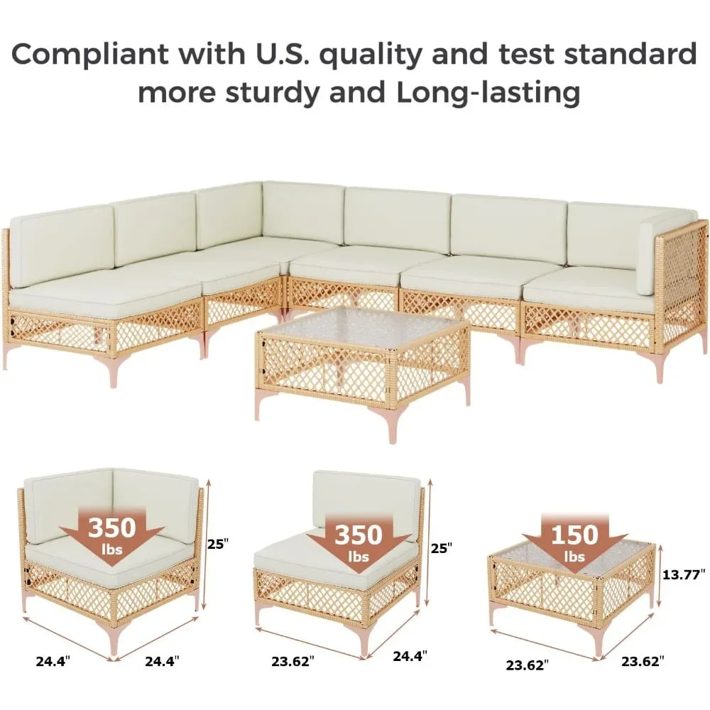 Outdoor Wicker Patio Furniture Set