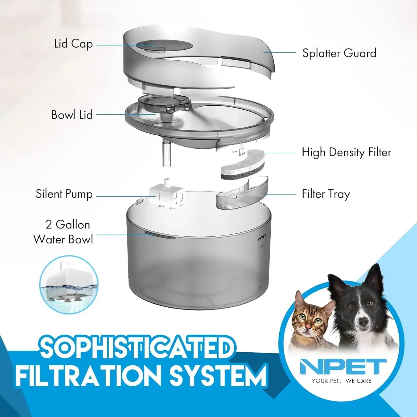 Large Automatic Dog Water Dispenser