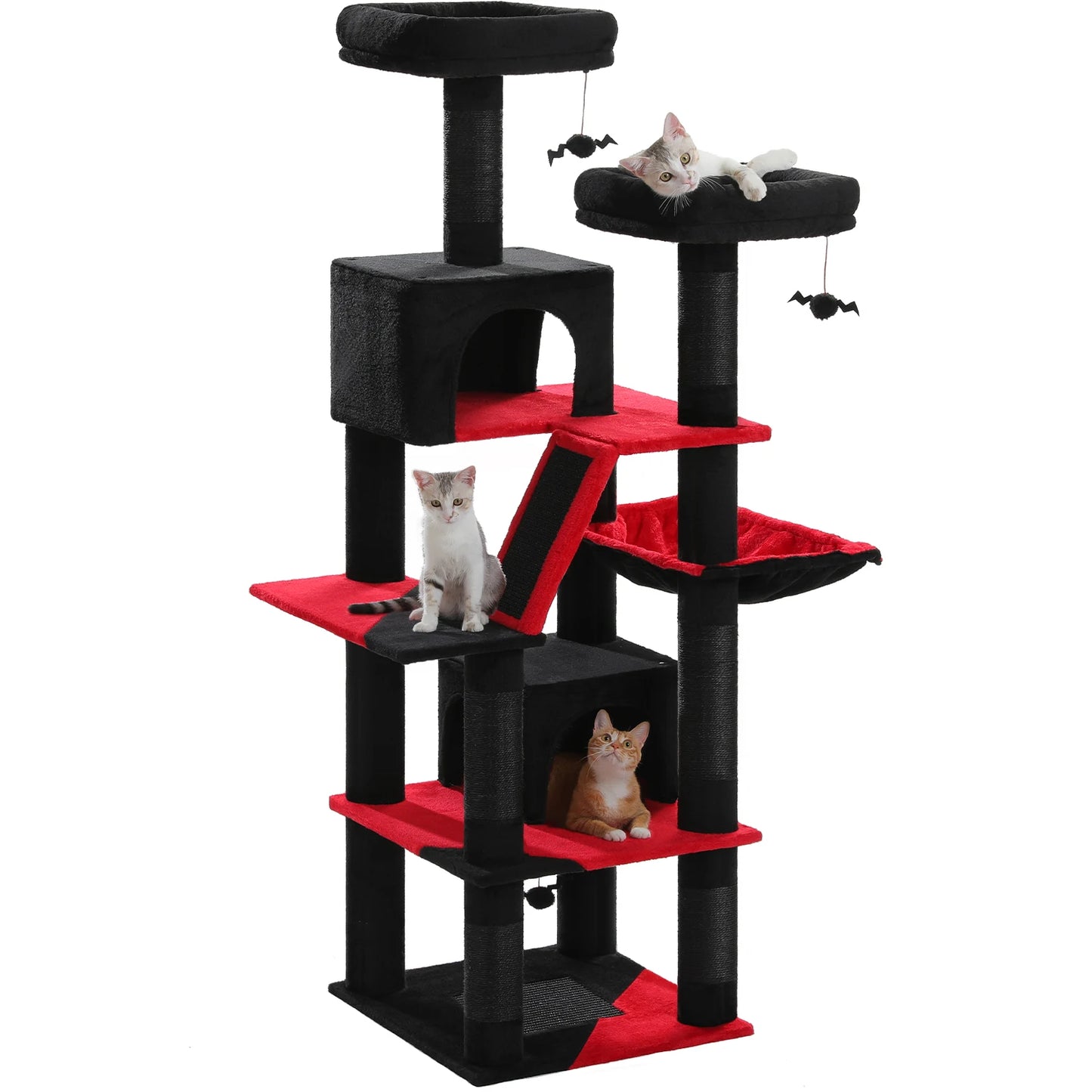 Multi-Level Cat Tree, Scratching Posts, Perches, Caves