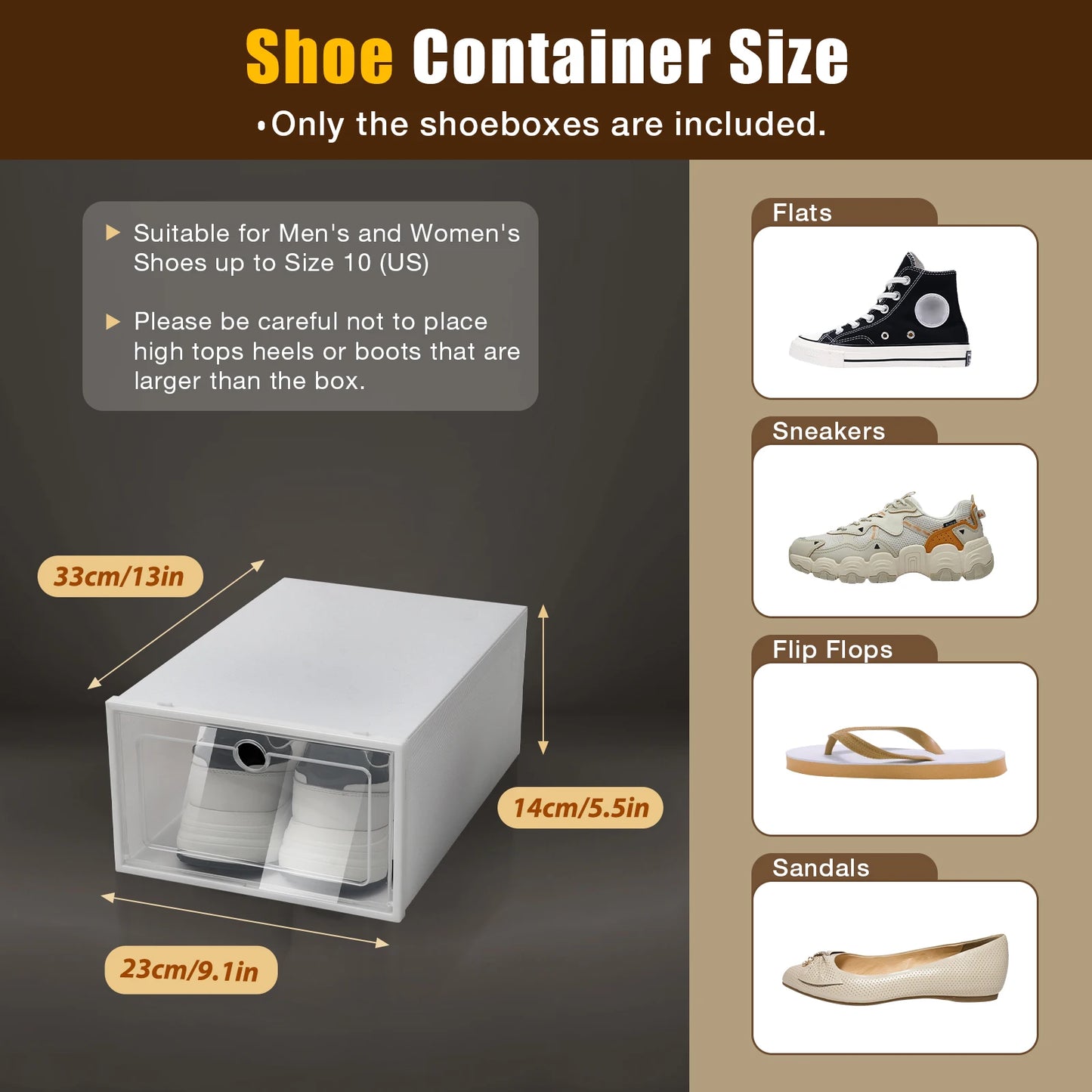 Transparent Shoe Organizer for Small Spaces