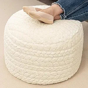 Round Boho Pouf Ottoman