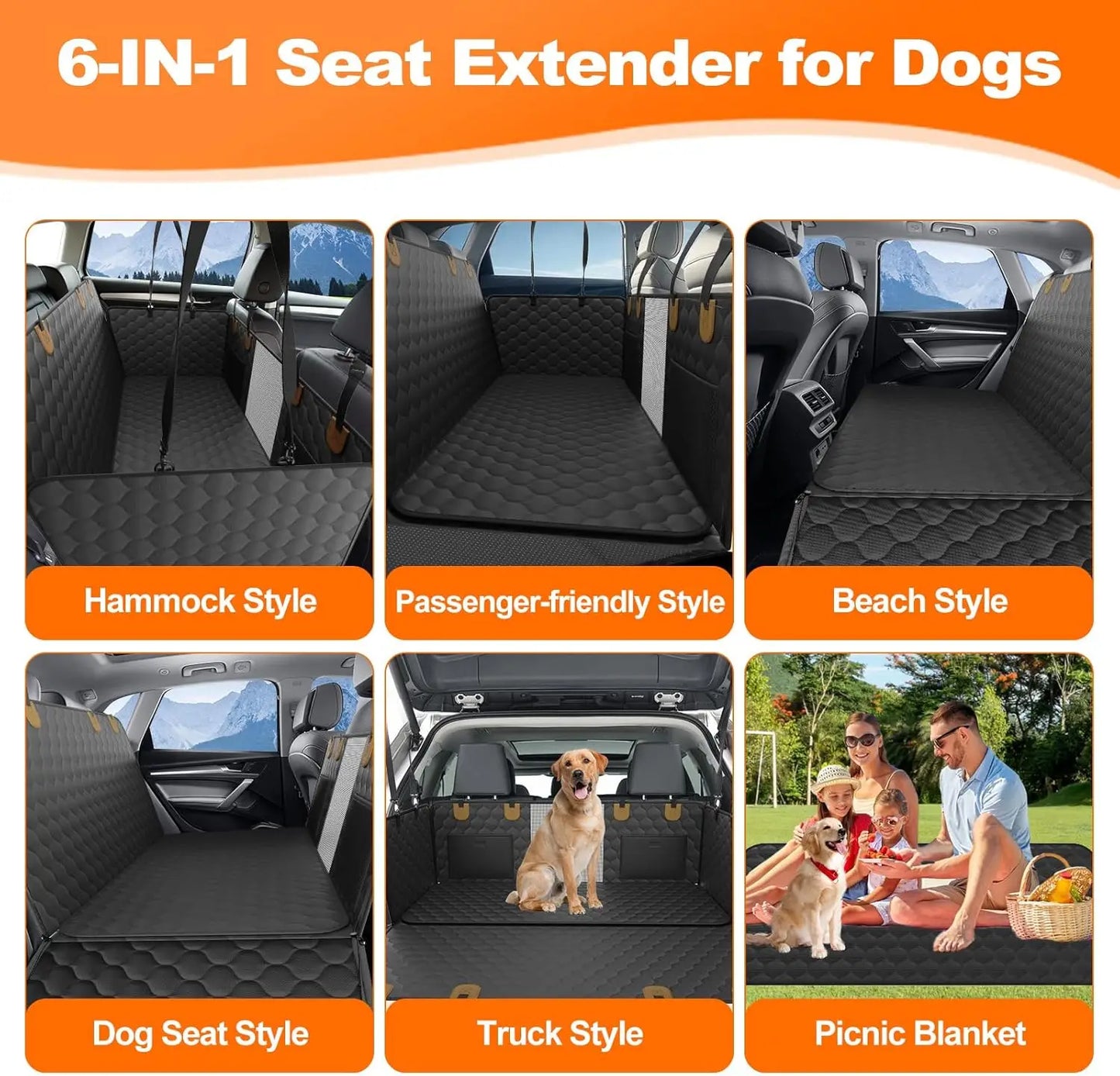 Foldable Pet Car Seat Protector