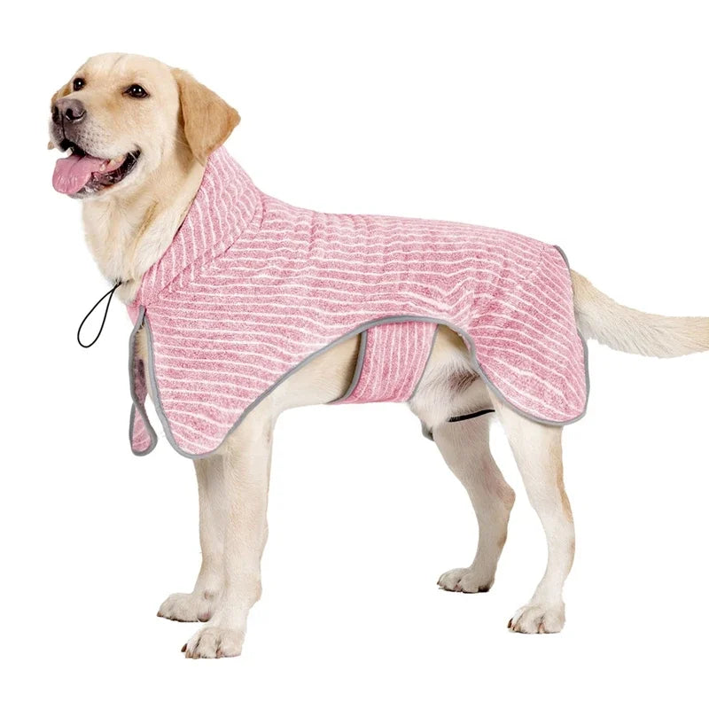 Absorbent Adjustable Pet Bathrobe