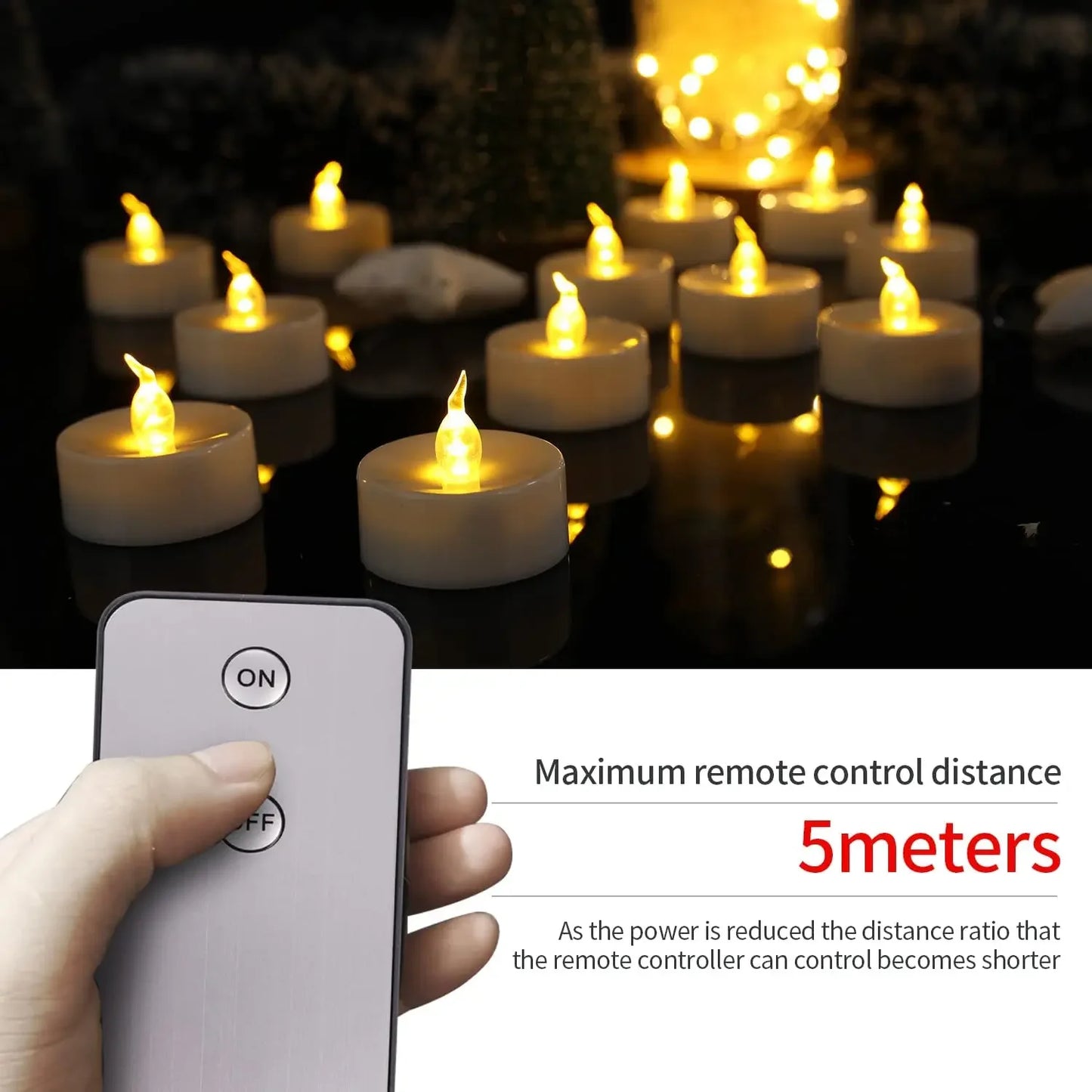 LED Battery Powered Tea Light Candles