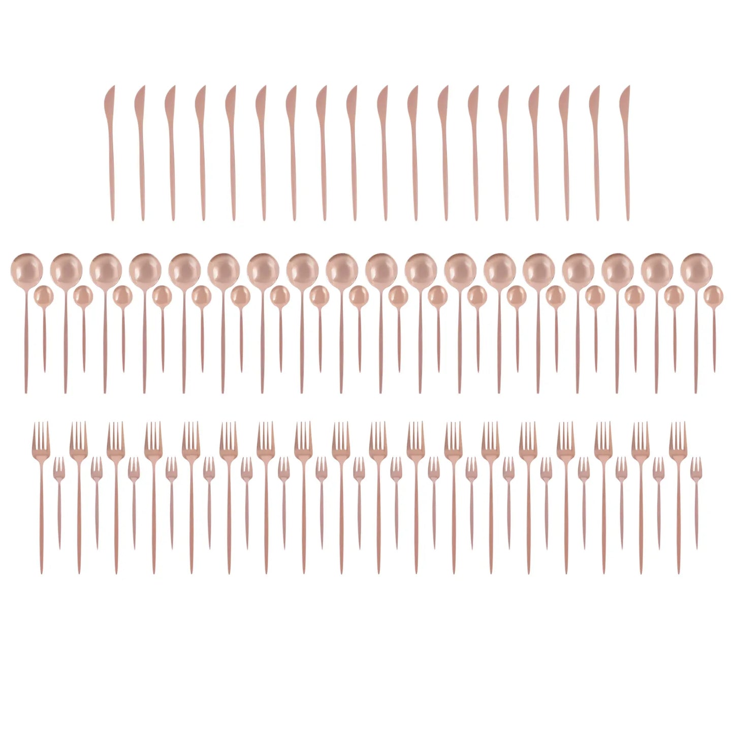 90Pcs Flatware Set Stainless Steel Silverware