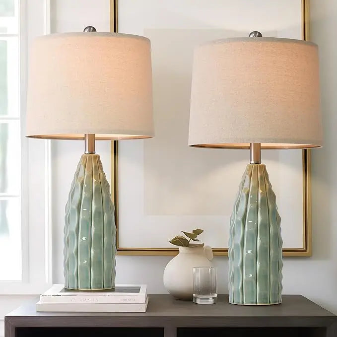 Fine Ceramic Table Lamps with Shades