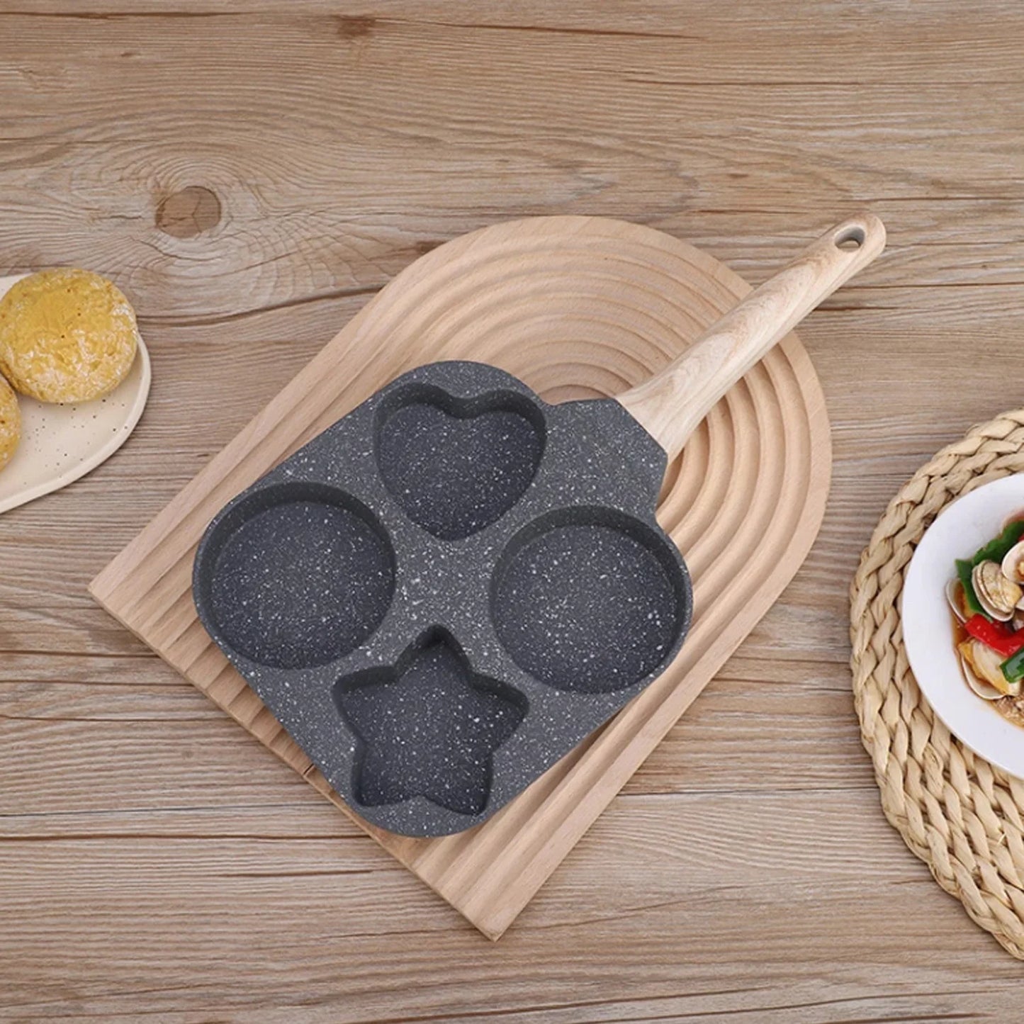 Breakfast Frying Pan, Three Shapes, Nonstick