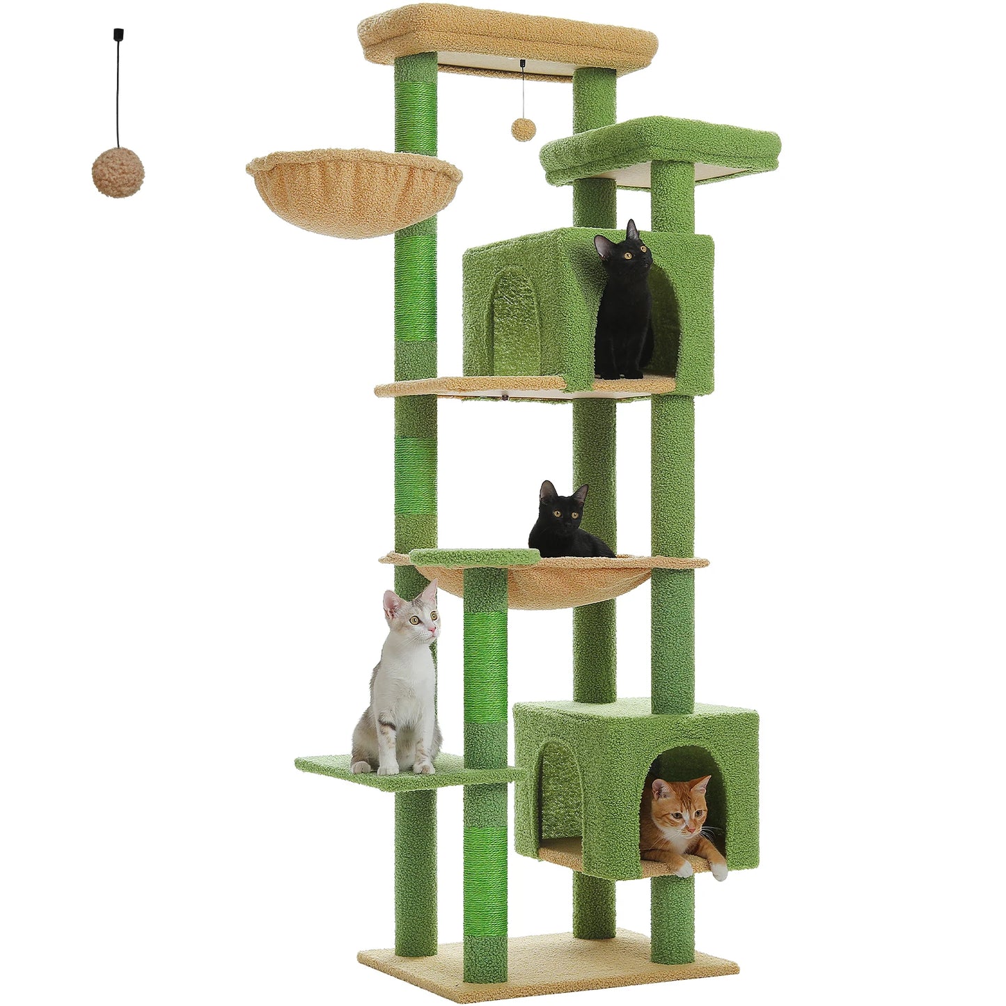 Multi-Level Cat Tree, Scratching Posts, Perches, Caves