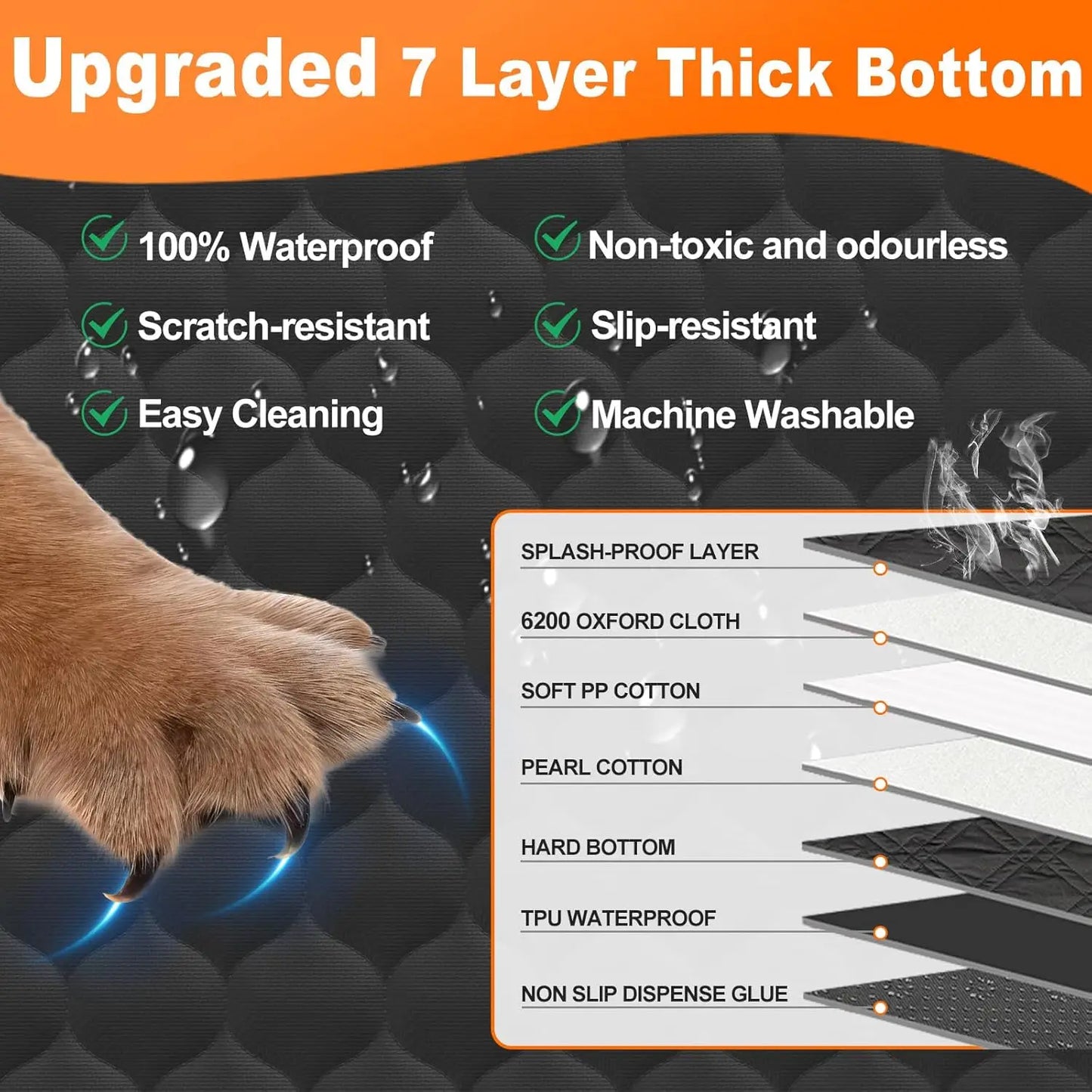 Foldable Pet Car Seat Protector