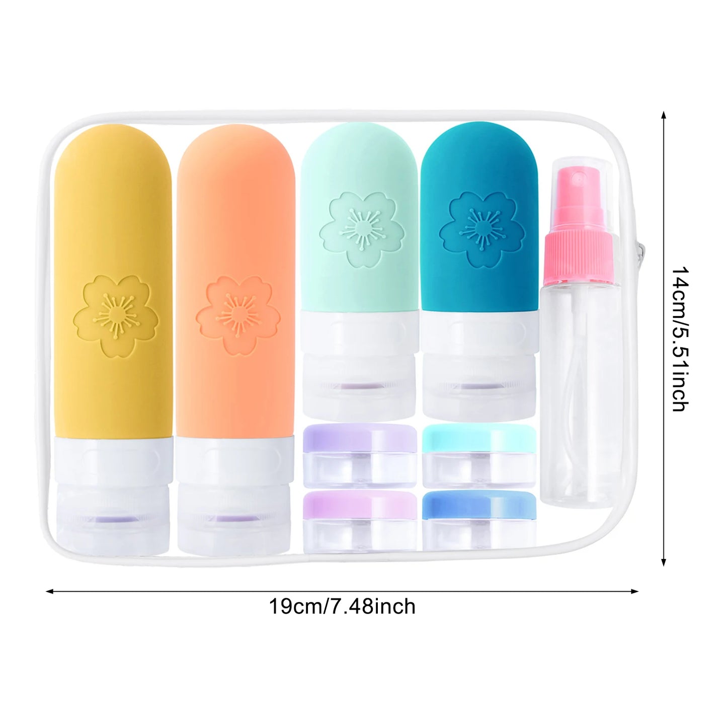 Refillable Travel Size Bottle Set
