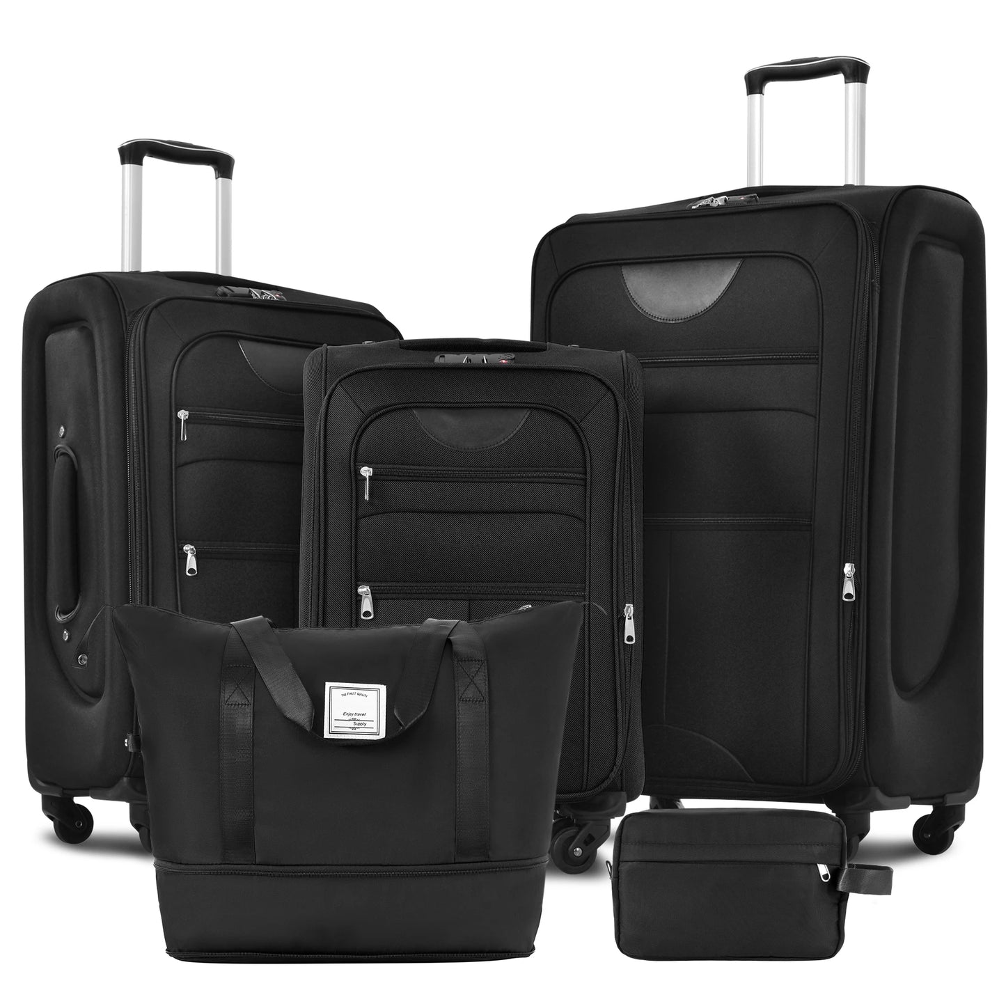 Expandable Softside Luggage 5 Piece Set