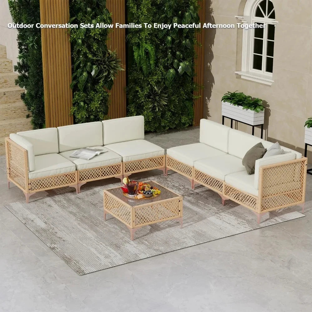 Outdoor Wicker Patio Furniture Set
