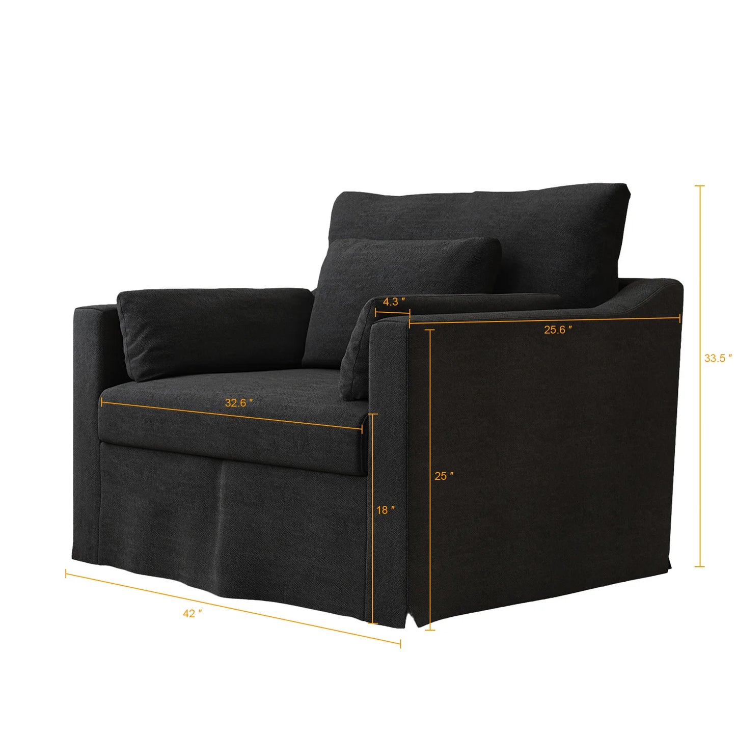 Luxury Living Room Sofa with Washable Slipcover