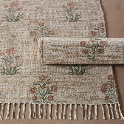 Handmade Natural Fiber Jute Rug, Eco-Friendly