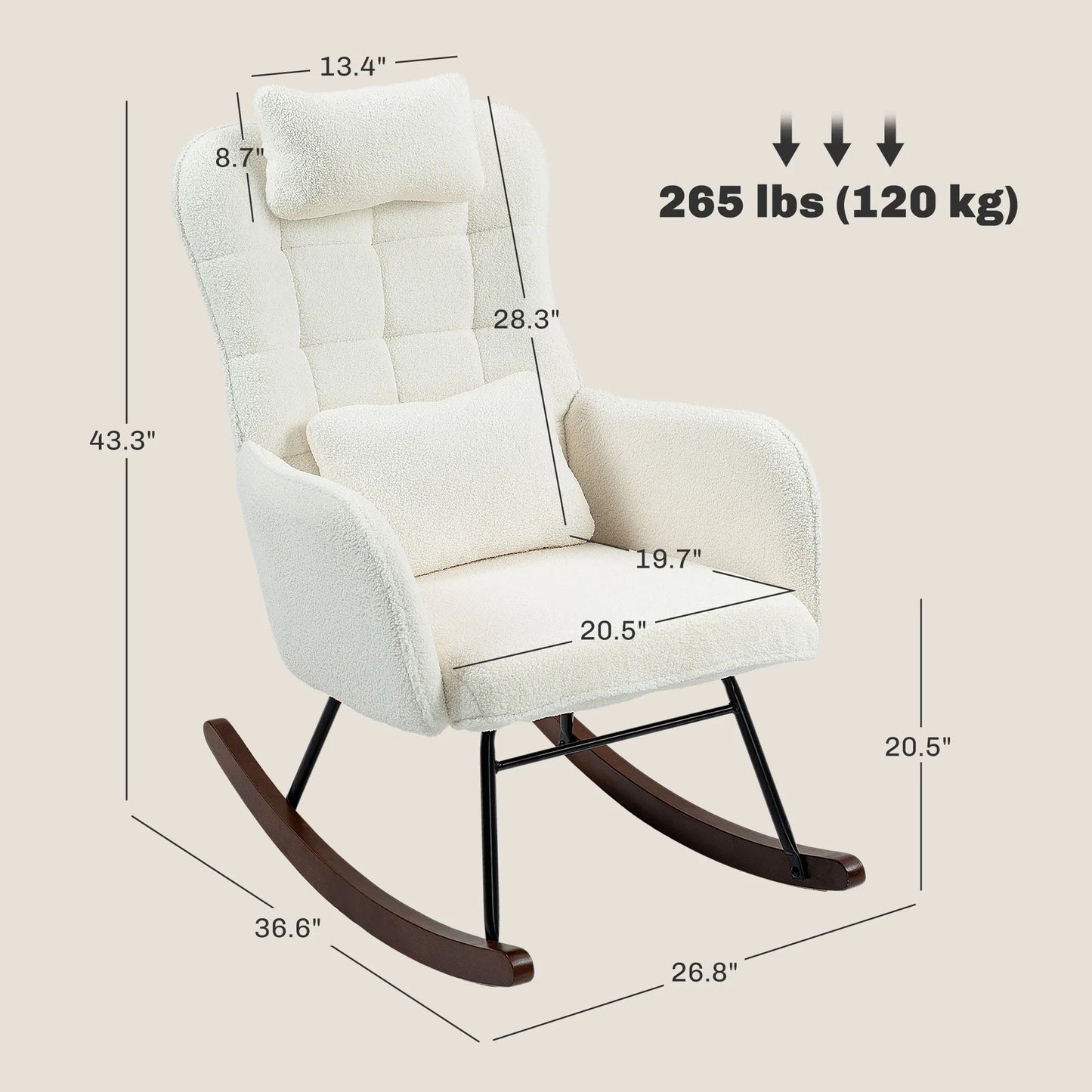 Boucle Rocking Chair