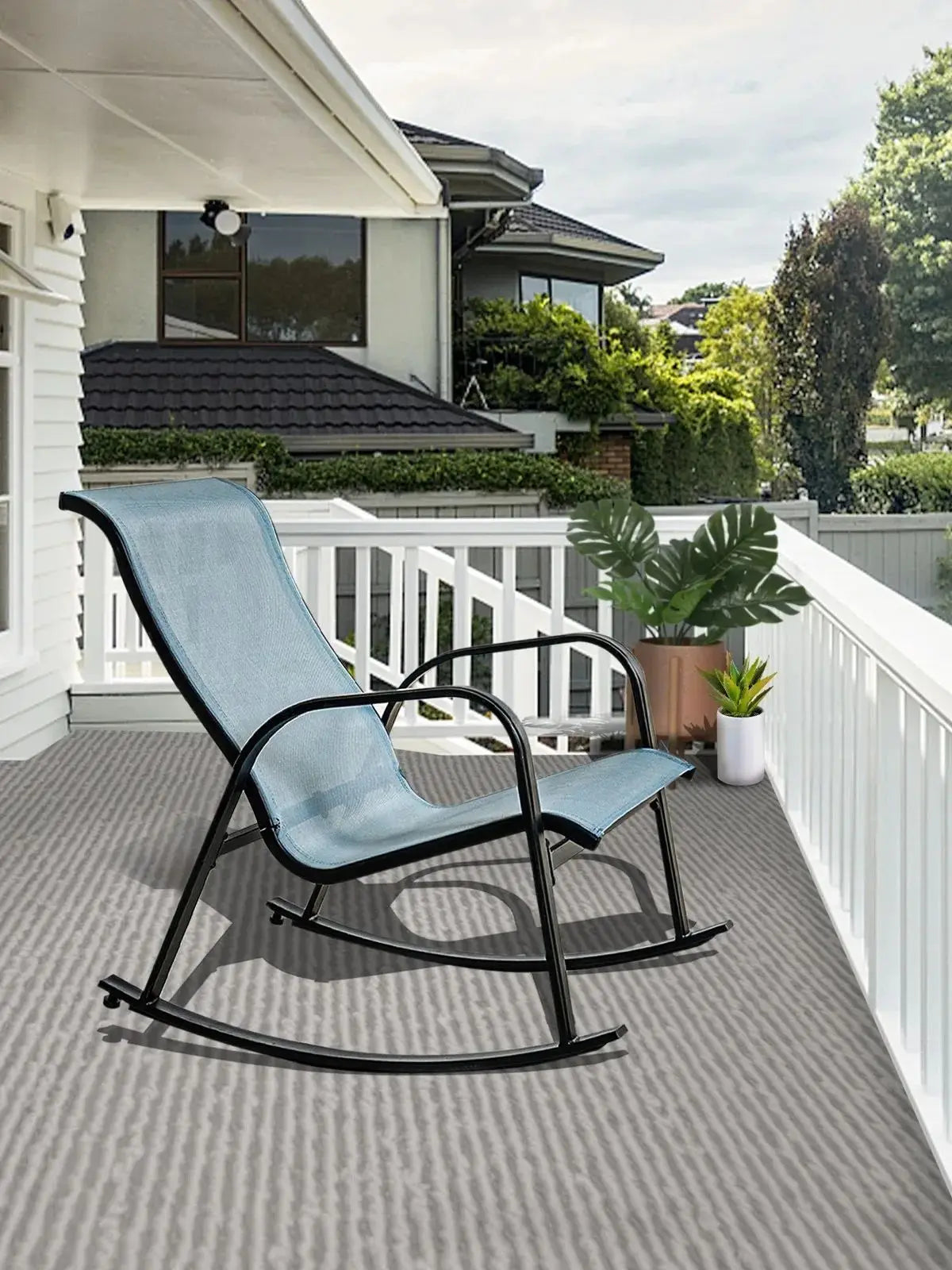 Outdoor Mesh Sling Rocking Chair