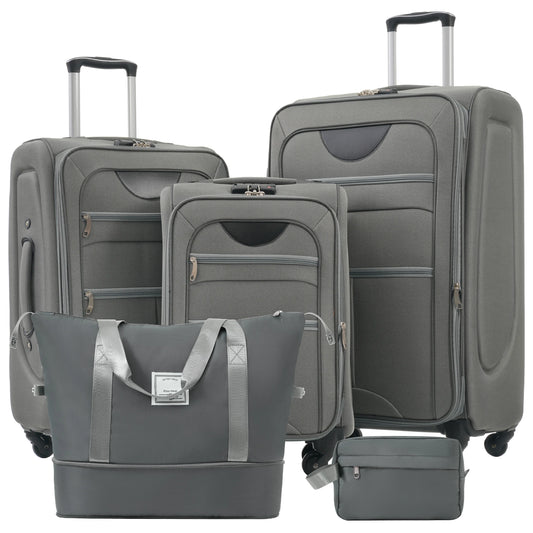 Expandable Softside Luggage 5 Piece Set