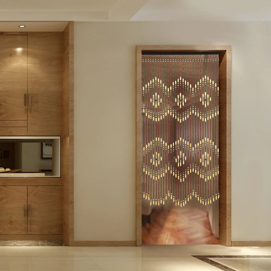 Natural Wooden Doorway Beaded Curtain