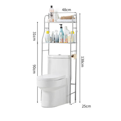 Metal Over Toilet Organizer Rack