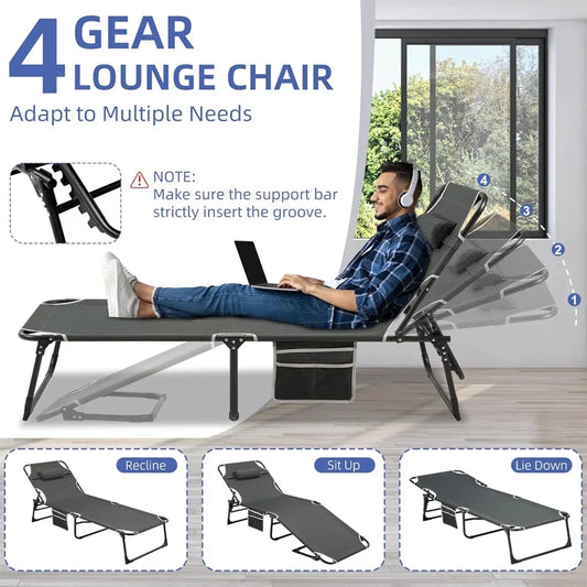 Portable Camping Cot with Mattress