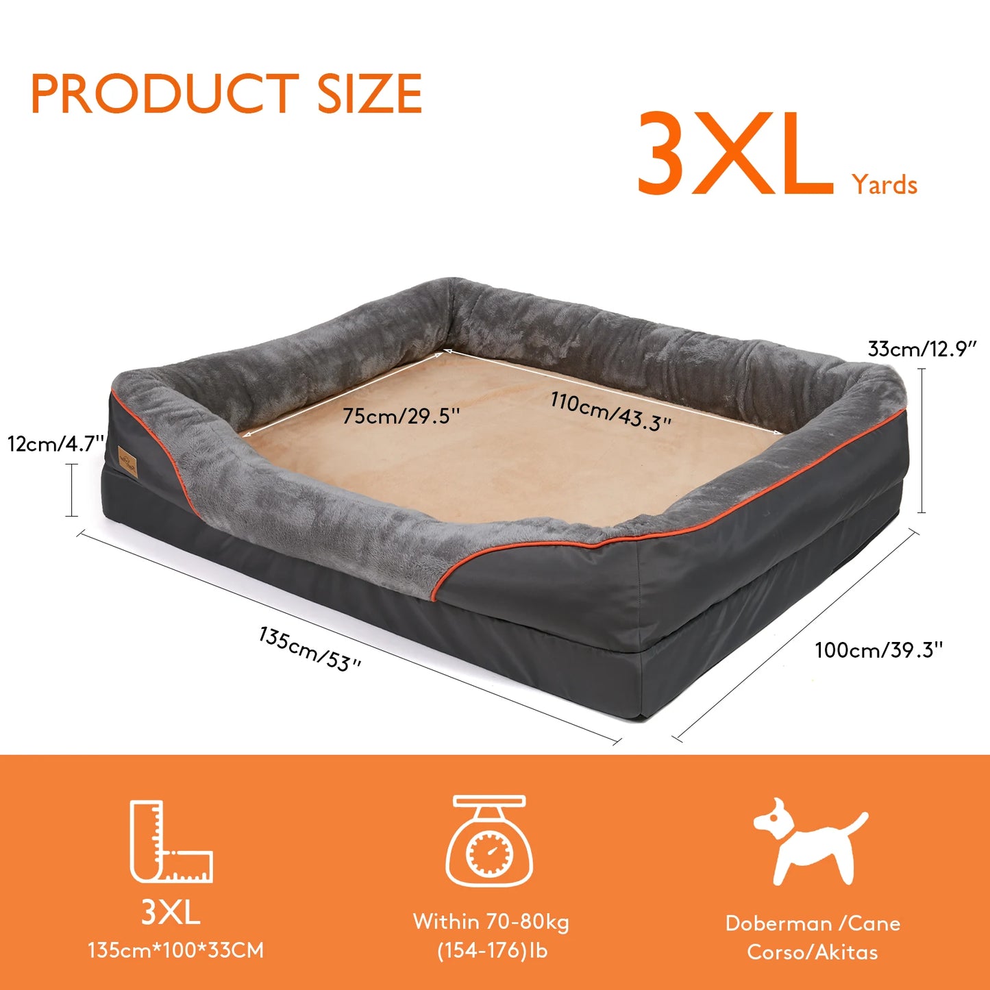 Super Soft Orthopedic Foam Pet Bed