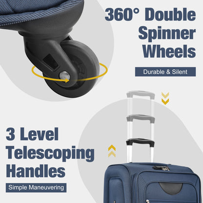 Expandable Softside Luggage 5 Piece Set