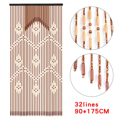 Wooden Bead String Curtain